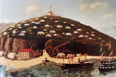 Painting of the Telegraph Hill 